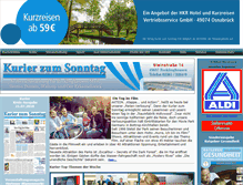 Tablet Screenshot of kurier-zum-sonntag.com